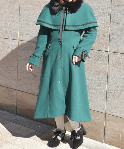 axes femme（アクシーズ ファム） ダッフルコート コート ケープセット