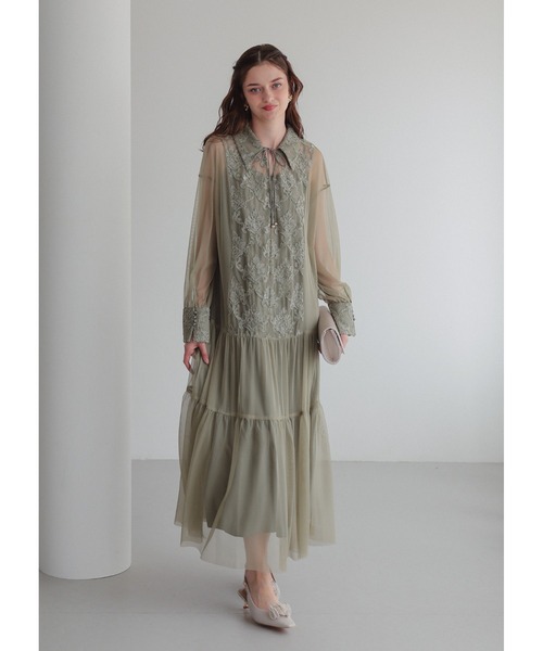 Dorry Doll（ドリードール） ドレス デザインカラーモールレースドレス