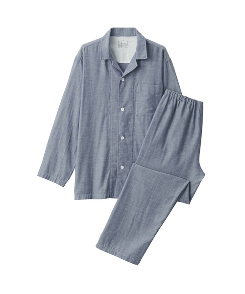 無印良品（MUJI） パジャマ 脇に縫い目のない 二重ガーゼパジャマ