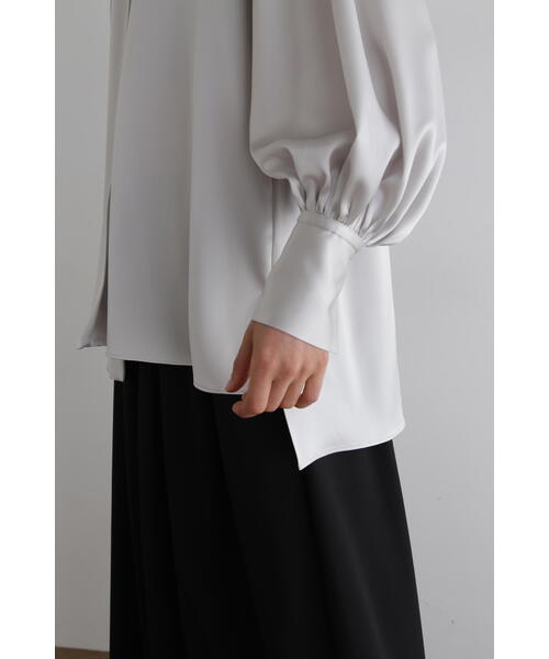 LE PHIL（ル フィル） ブラウス シャツ クラシックサテンブラウス