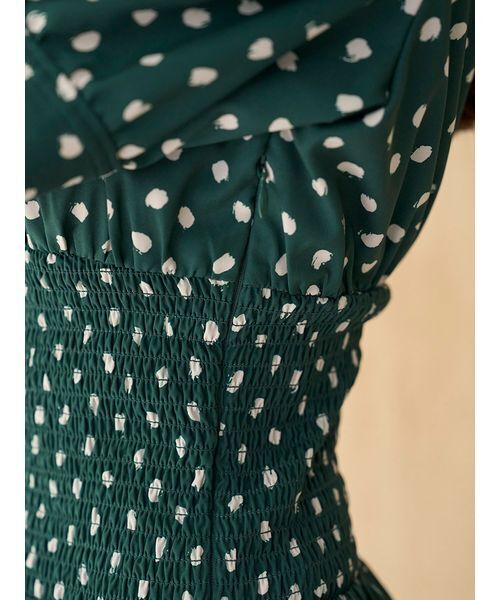 SNIDEL（スナイデル） ワンピース ドットボウタイシャツワンピース