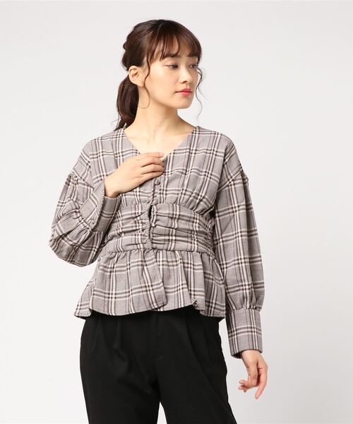 STYLEBLOCK（スタイルブロック） ブラウス シャツ 先染めビッググレン