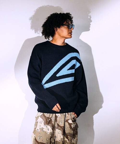 umbro（アンブロ） セーター ニット SP BIG LOGO Knit pullover/別注