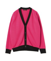 CABaN（キャバン） カーディガン コットンカシミヤ バイカラーVネック