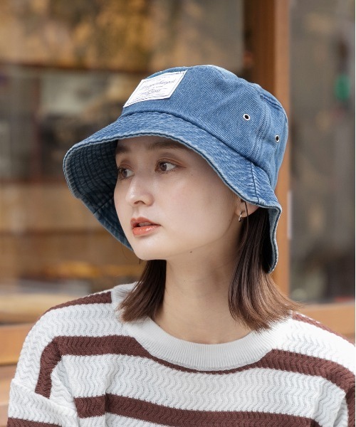 ad thie（アドティエ） 帽子 ハット フロントタグ・ベーシック デニム
