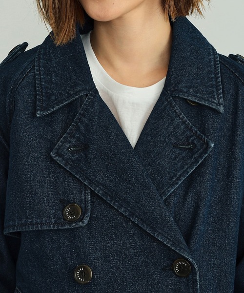 SOMETHING（サムシング） トレンチコート コート デニムトレンチコート