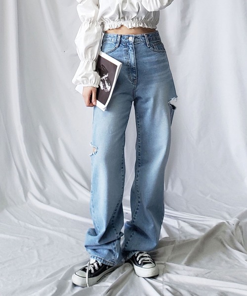 me+em select（ミームセレクト） ジーンズ デニム デニムパンツ