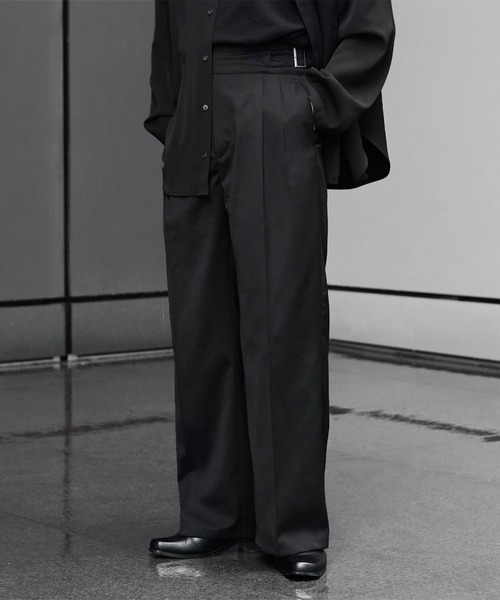CALLNE スラックス 「CALLNE」2Tuck Drape Gluca Slacks / 2タック