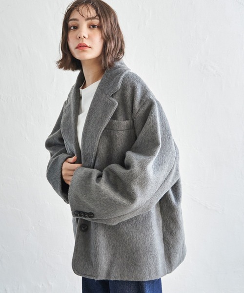 notch. ジャケット テーラードジャケット 「 notch.by yui 」 シャギー