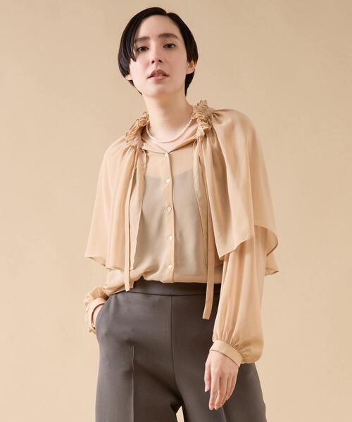 martinique（マルティニーク） ブラウス シャツ ケープブラウス