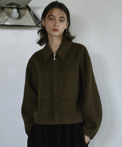 CREDONA（クレドナ） コート アウター WOOL SHORT ZIP JACKET COAT