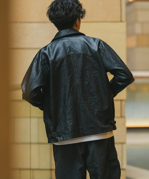 417 EDIFICE（フォーワンセブンエディフィス） 革ジャン ライダース