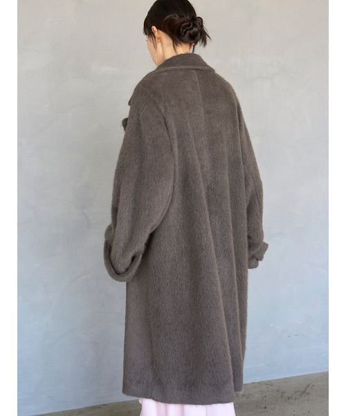 SNIDEL（スナイデル） コート チェスターコート ブローチ付きシャギー