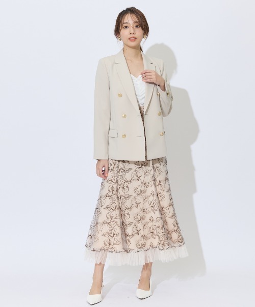 Yue チュールスカート サンドベージュ Mサイズ相当 Yue チュール