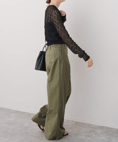 Spick＆Span（スピック アンド スパン） tシャツ ストレッチレース