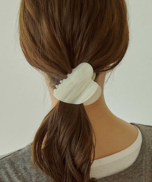 GOLDY（ゴールディ） ヘアクリップ マーブル ハート アセチ バンス