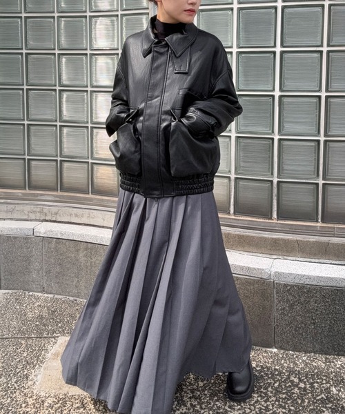 DRAW ブルゾン アウター DRAW(ドロー) / ビッグシルエット フェイク