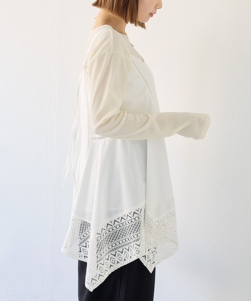 LAVEANGE（ラビアンジェ） キャミソール レース切替キャミチュニック