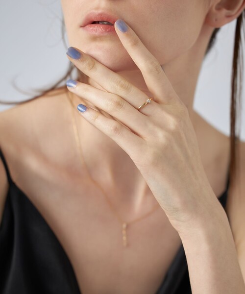 ete（エテ） 指輪 リング 「レイヤード」 K18YG ダイヤモンド リング