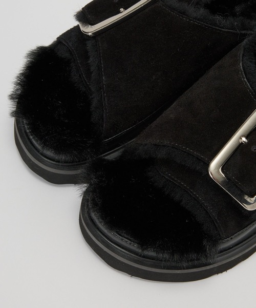 MOHI（モヒ） サンダル 「MOHI」ファーサンダル レディース : ZOZOTOWN