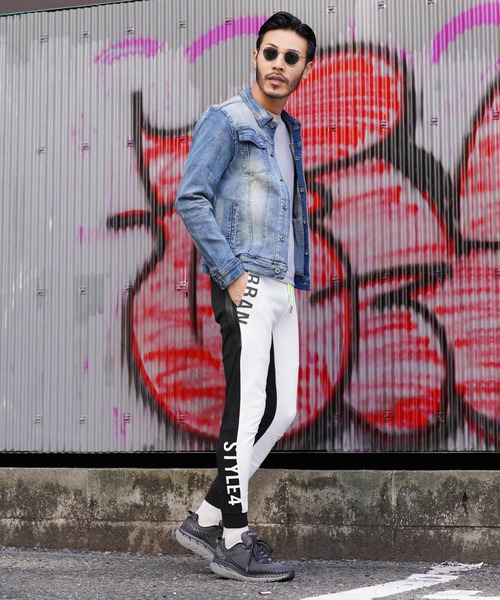 LUXE/R（ラグジュ） パンツ ポンチ切り替えジョガーパンツ メンズ