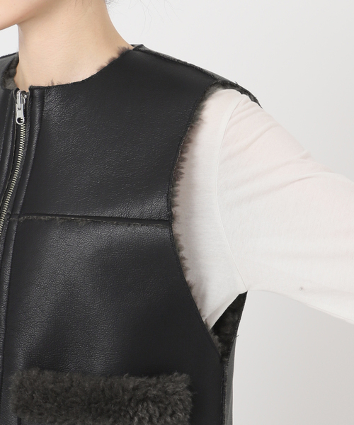 B.C STOCK（ベーセーストック） コート アウター ムートンライク