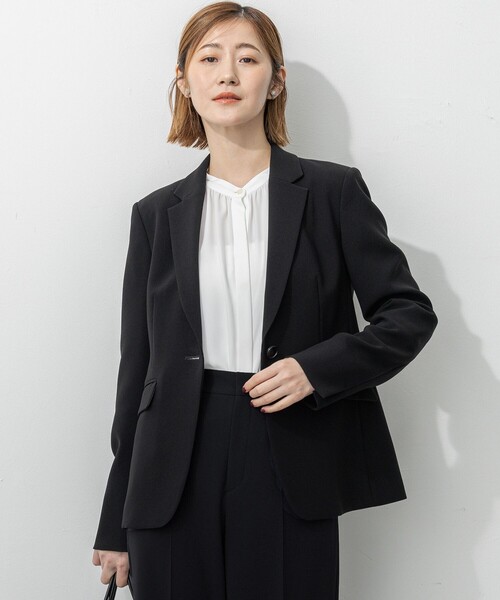 ジャケット テーラードジャケット 「セットアップ対応/洗える」トリア