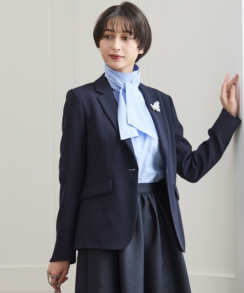 ジャケット テーラードジャケット 「セットアップ対応/洗える」トリア