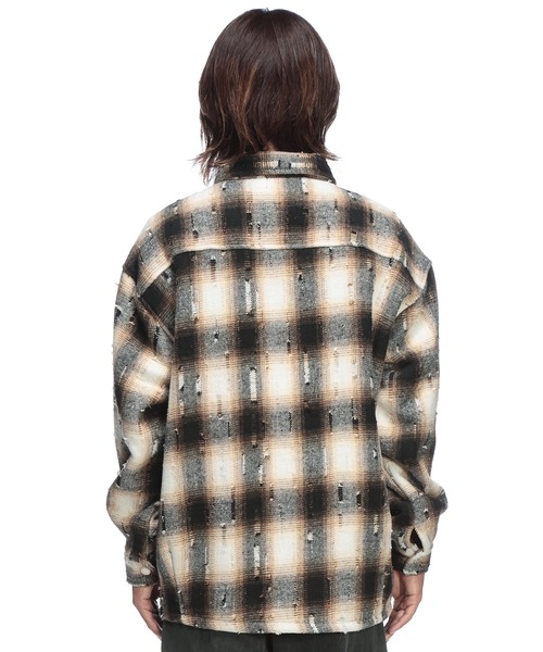 WOODENDOLL ブルゾン アウター 裏ボア オンブレ チェック シャツ