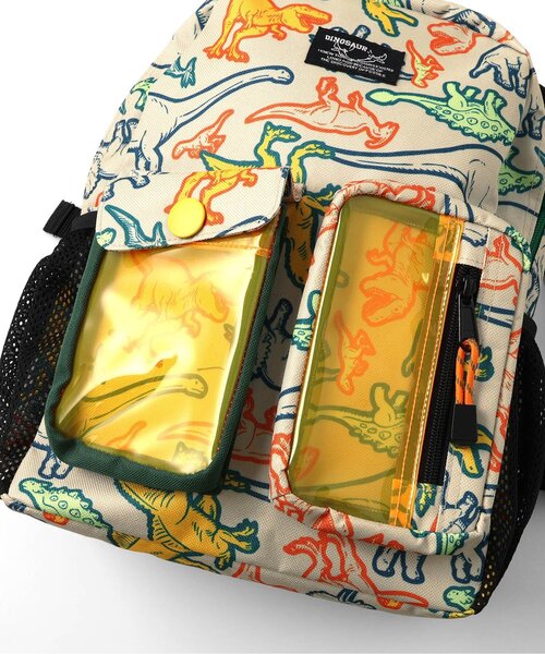 BREEZE（ブリーズ） リュック 恐竜総柄窓付きリュック キッズ 子供