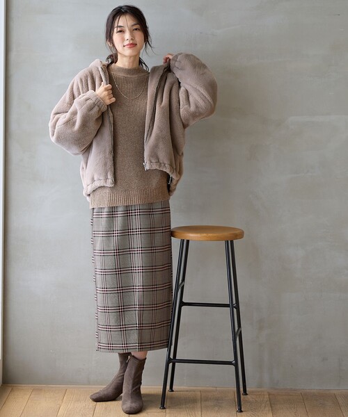 ANY（エニィ） ブルゾン アウター ファーブルゾン レディース