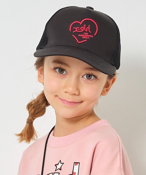 X-girl Stages（エックスガールステージス） キャップ 帽子 ハートロゴ