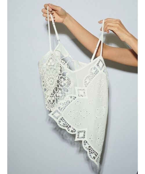 Htage（テージ） キャミソール 「Htage」パッチワークレース