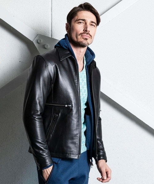 MICHEL KLEIN HOMME（ミッシェルクラン オム） 革ジャン ライダース