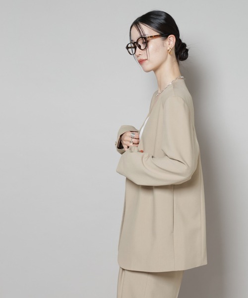 NANO universe（ナノ・ユニバース） ジャケット ノーカラージャケット