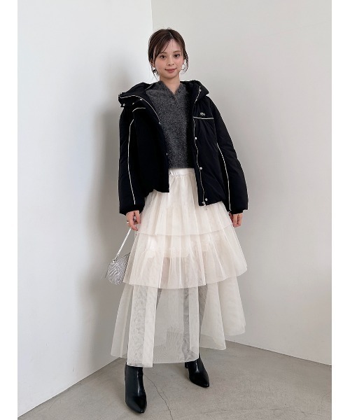 SNIDEL（スナイデル） スカート チュールパニエスカート : ZOZOTOWN