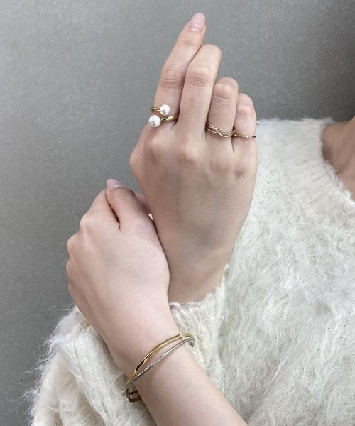 Jouete（ジュエッテ） バングル バングル クロス コンビカラー