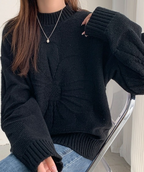 ABITOKYO（アビトーキョー） ニット セーター フラワージャガード