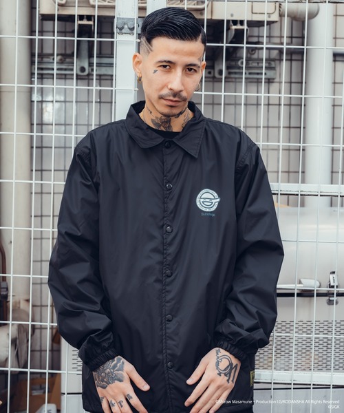 Subciety（サブサエティ） ナイロンジャケット Laughing man COACH JKT