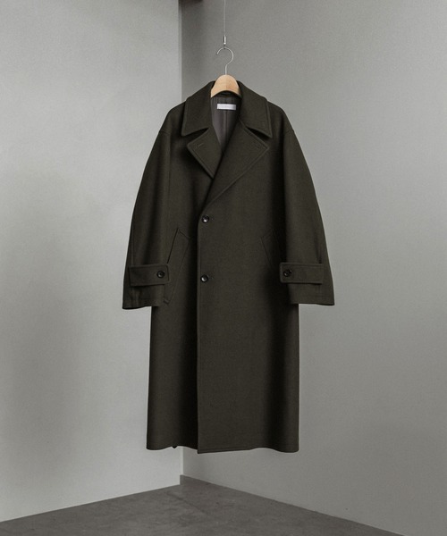 WYM LIDNM コート ジャケット SMOOTH MELANGE WRAP COAT メンズ