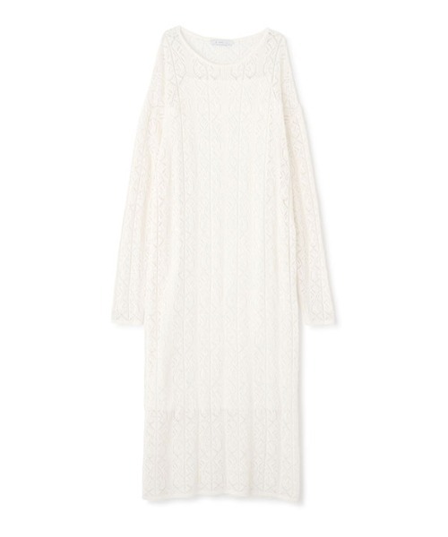 ETRE TOKYO（エトレトウキョウ） ワンピース レースパターンニット