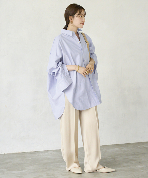 plage（プラージュ） ブラウス シャツ 「追加」Oxford Long シャツ