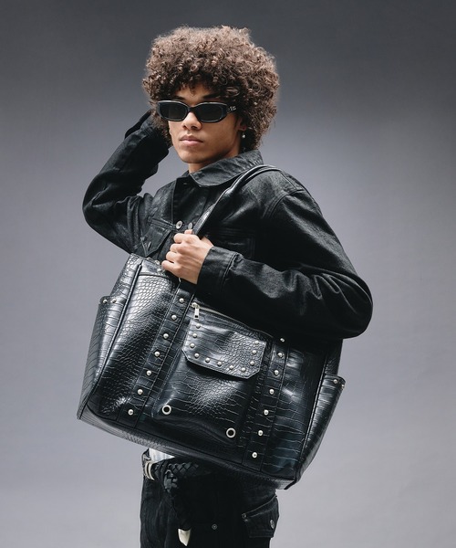 ANDER HUNK ボストンバッグ Studs Design Boston Bag / スタッズ