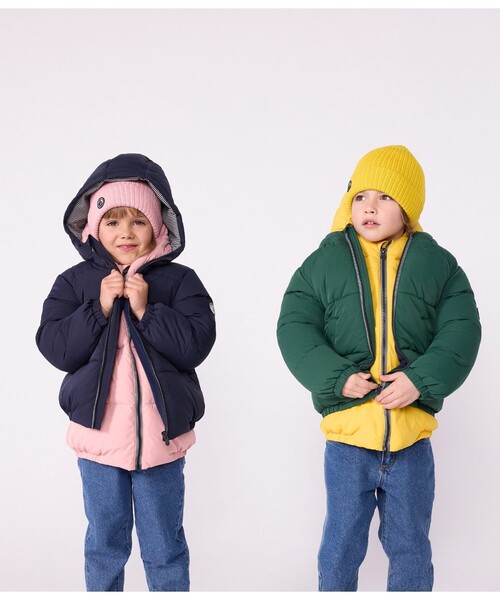 PETIT BATEAU（プチバトー） ダウン アウター 中綿入りフード
