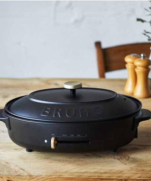 212 KITCHEN STORE オーバルホットプレート ブラック 「BRUNO ブルーノ