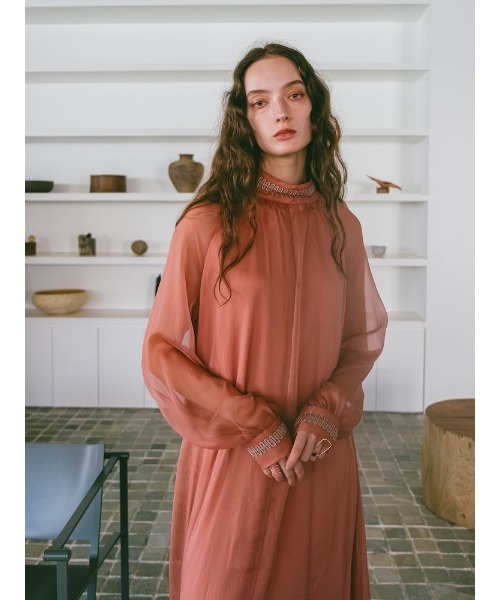 sahara（サハラ） ワンピース Cord Embroidery Long Dress : ZOZOTOWN