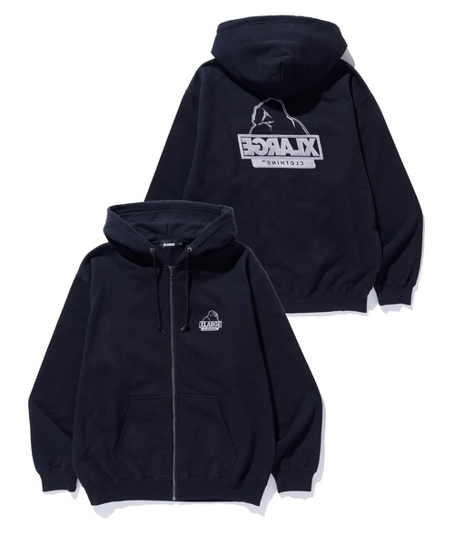 XLARGE（エクストラ ラージ） パーカー BACKSIDE OG ZIP UP HOODED