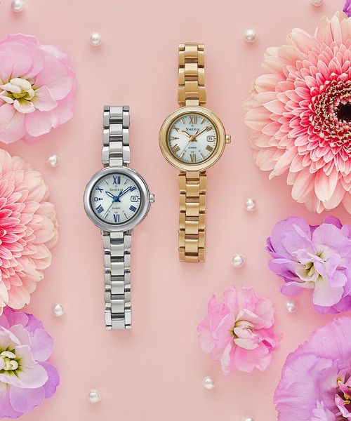 SHEEN（CASIO） 腕時計 チタンモデル / 電波ソーラー SHW-7100TG-7AJF