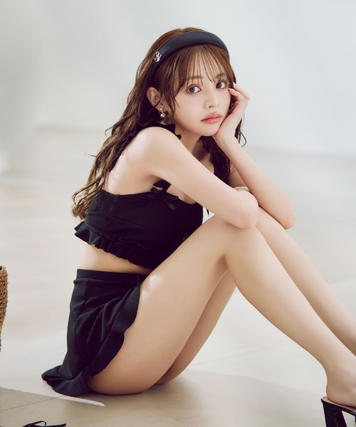 sugar nine 水着 立体リボンフリルスカートビキニ3点セット 「ビキニ