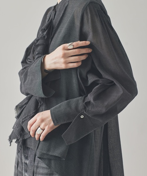 Curensology（カレンソロジー） ブラウス シャツ /ウールミックス